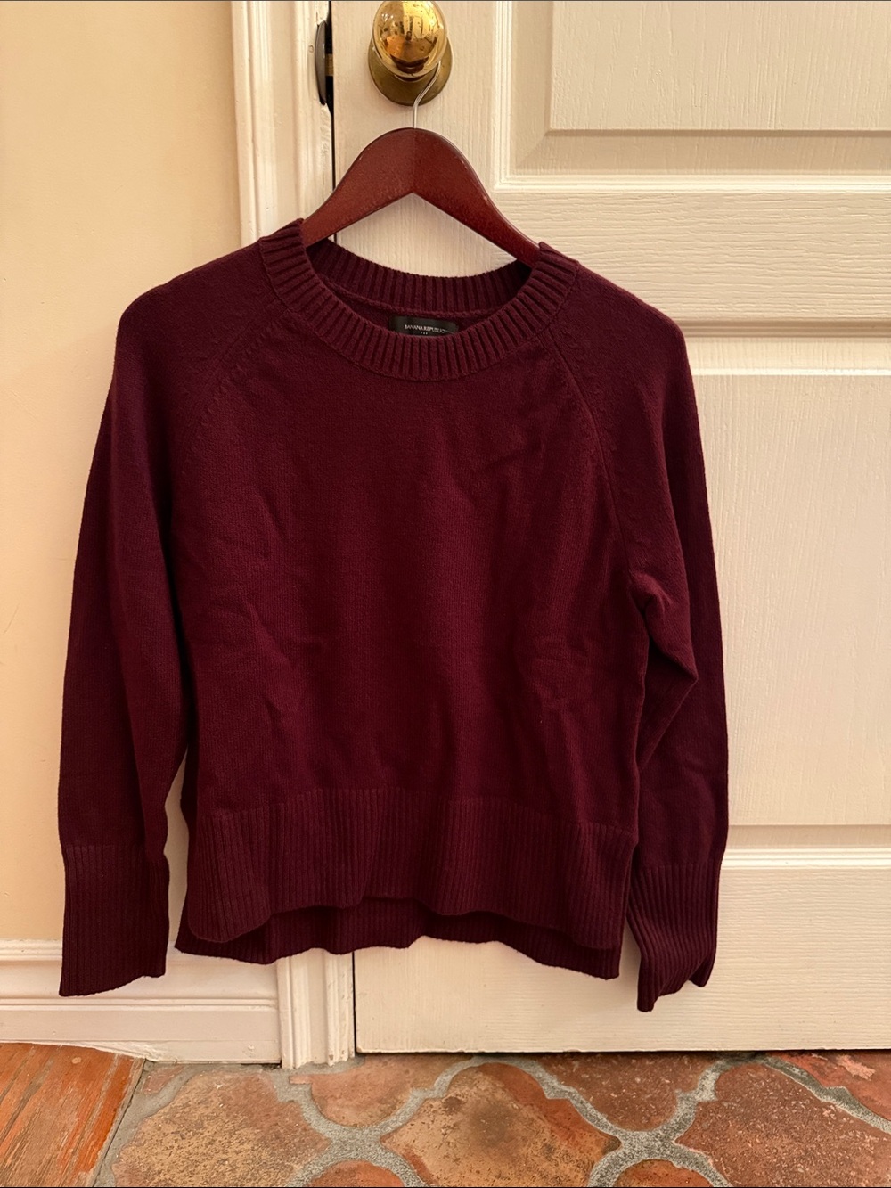 Banana Republic Women's Crewneck Sweater in Wine